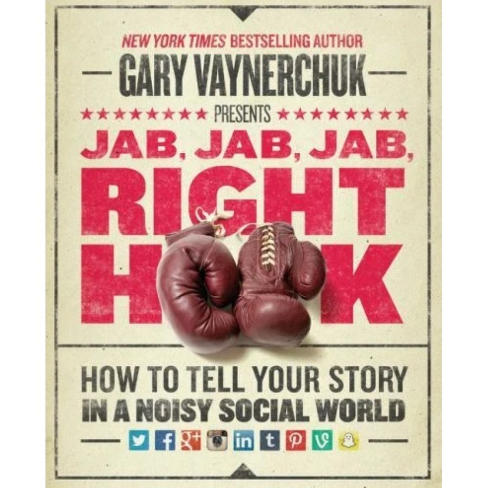 Jab Jab Jab Right Hook Gary Vaynerchuk Hardcover Marketing Book 2013